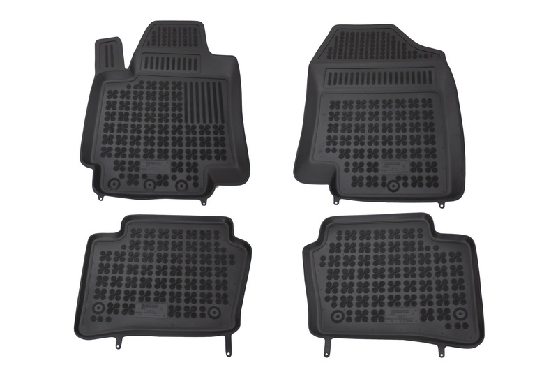 Covorase Presuri Auto Negru din Cauciuc compatibil cu HYUNDAI i20 2008-2014