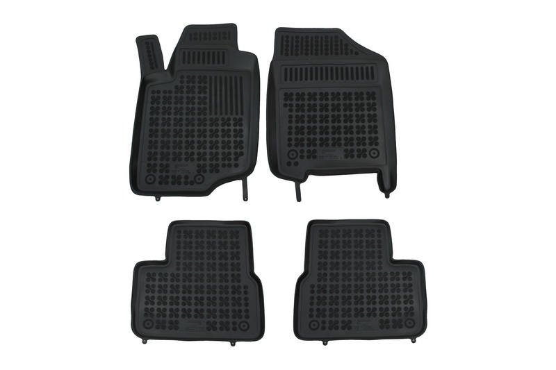 Covorase Presuri Auto Negru din Cauciuc compatibil cu PEUGEOT 207 2006- .