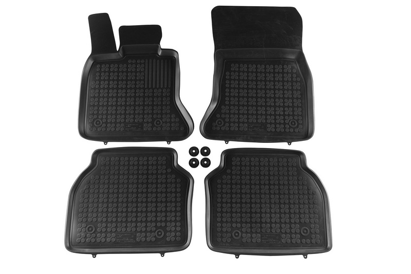 Covorase Presuri Auto Negru din Cauciuc compatibil cu BMW 5 GT F07 2010-