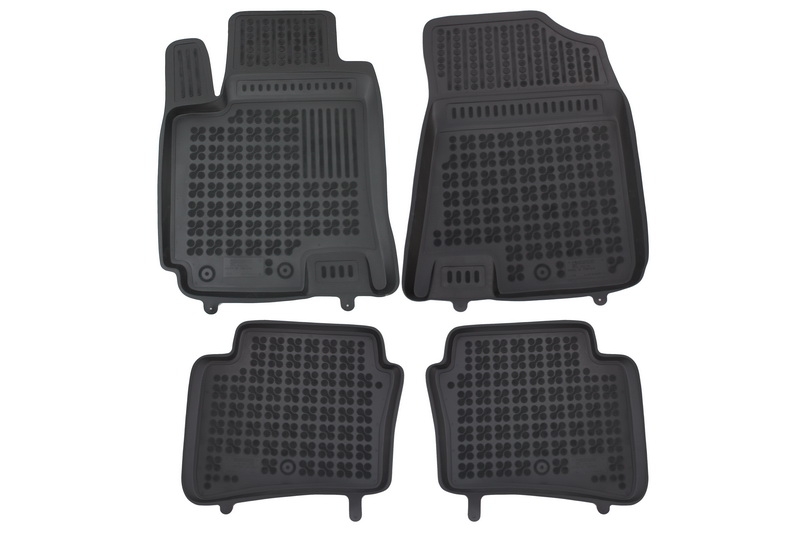 Covorase Presuri Auto Negru din Cauciuc compatibil cu HYUNDAI I20 GB 2014+