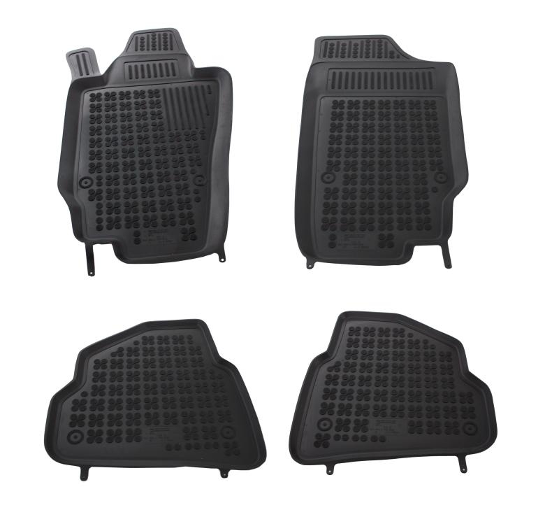 Covorase Presuri Auto Negru din Cauciuc compatibil cu SEAT Ibiza 2008